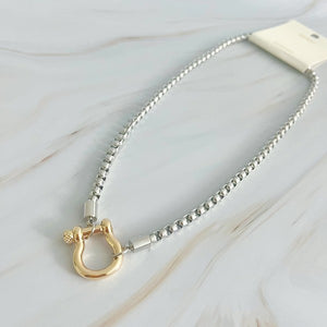 Luxe Pendant Box Chain Necklace