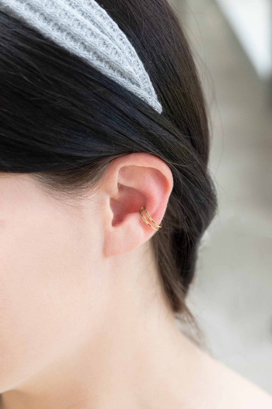 Double the Gold Ear Cuff