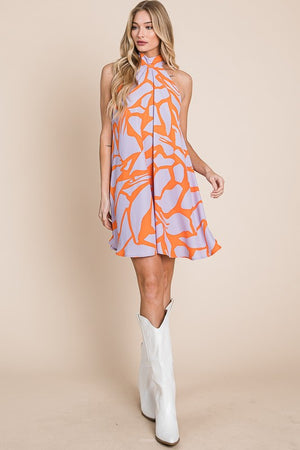 Resort style halter neck short sundress - online exclusive