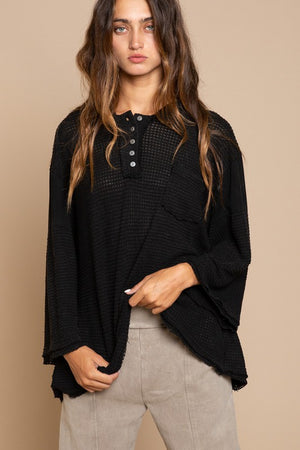 Bell Sleeve Oversized Fit Sweater Top - Online Exclusive