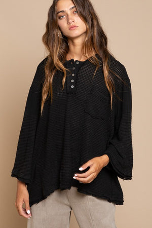 Bell Sleeve Oversized Fit Sweater Top - Online Exclusive