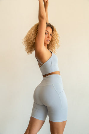 High Waist Yoga pants Short Side Pocket -online exclusive