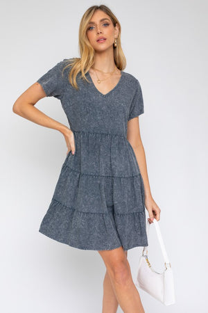 Washed Baby Doll Mini Dress - Online Exclusive