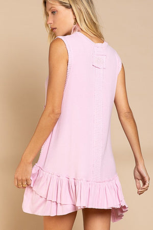 Sleeveless Ruffle Hem Dress - online exclusive