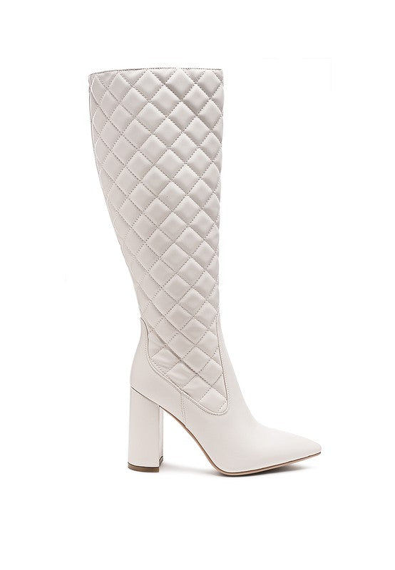 Quilt Knee High Boots - Online Exclusive