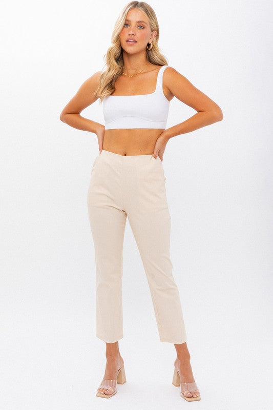 High-Waisted Crop Pants - Online Exclusive