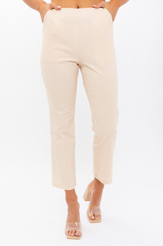 High-Waisted Crop Pants - Online Exclusive