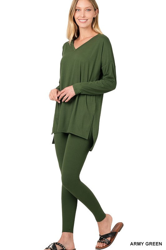 Brushed DTY Microfiber Loungewear Set - online exclusive