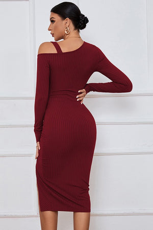Wine Jackie Dress