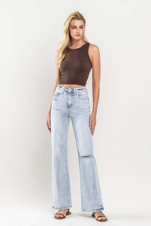 90s Vintage Super High Rise Flare Jeans - online exclusive