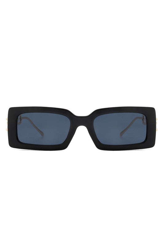 Square Flat Top Chain Link Design Sunglasses