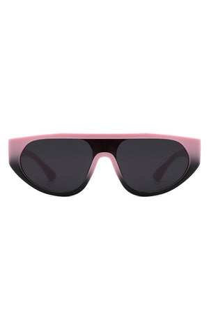 Round Flat Top Retro Fashion Sunglasses