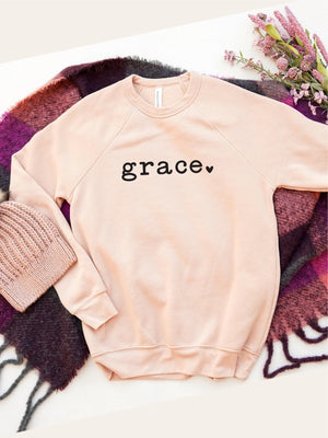 Grace heart Bella Canvas Premium Sweatshirt