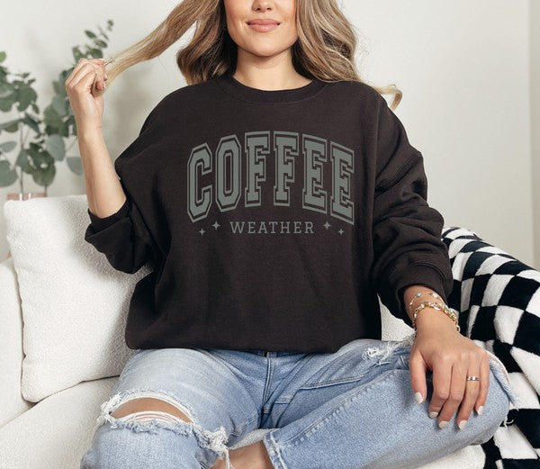 Coffee Weather Plus Size Sweatshirt