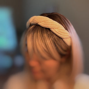 Retro Yarn Knit Braided Headband  - Online Exclusive