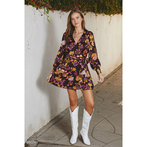 True Or False Mini Wrap Dress