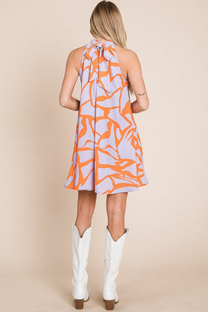 Resort style halter neck short sundress - online exclusive