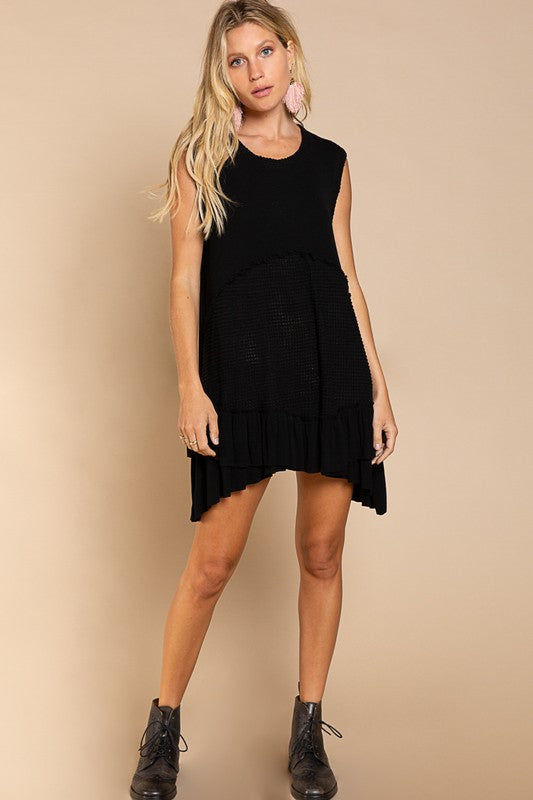 Sleeveless Ruffle Hem Dress - online exclusive