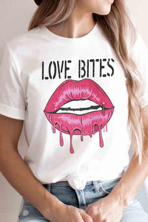 LOVE BITES LIPS Graphic T-Shirt