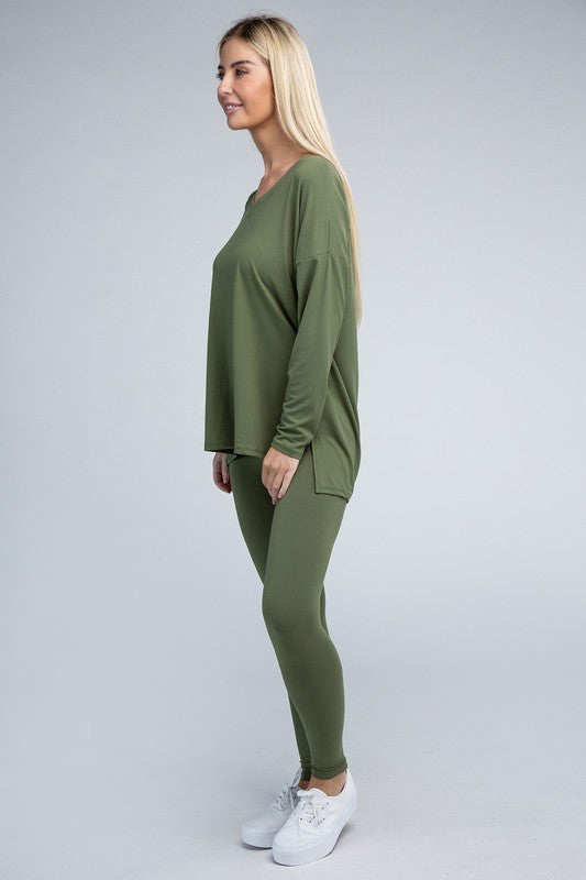 Brushed DTY Microfiber Loungewear Set - online exclusive