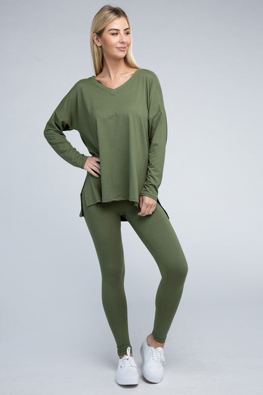 Brushed DTY Microfiber Loungewear Set - online exclusive