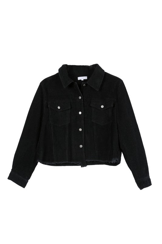 Frayed corduroy jacket - Online Exclusive