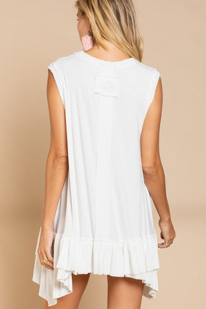 Sleeveless Ruffle Hem Dress - online exclusive