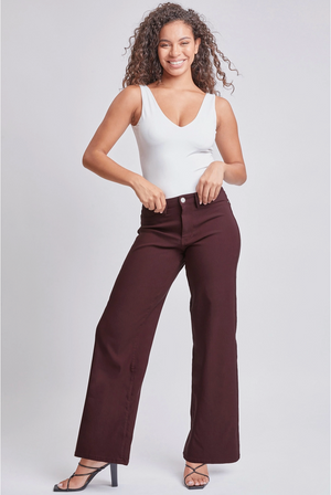 Berry Hyperstretch Wide Leg Jeans