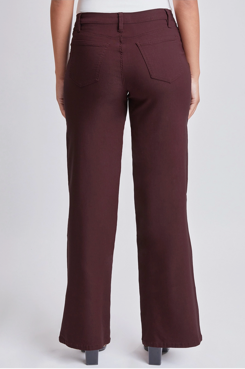 Berry Hyperstretch Wide Leg Jeans