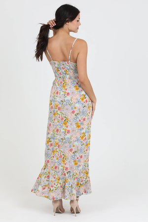 Sandy Double Split Floral Maxi Dress