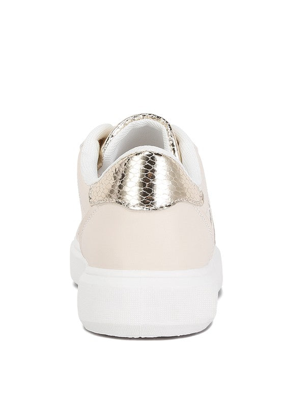 Claude Faux Leather Back Panel Detail Sneakers - online exclusive
