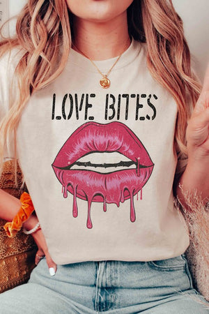 LOVE BITES LIPS Graphic T-Shirt
