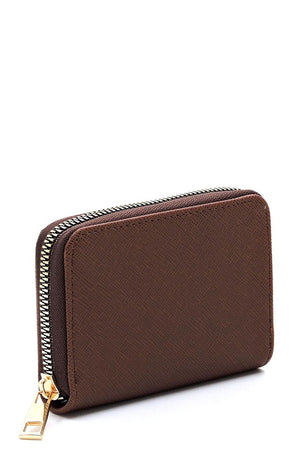 Vegan Leather Mini Card Holder Wallet