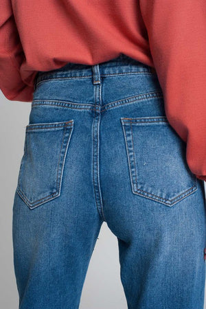 FINAL SALE: High Rise Relax Fit Mom Jeans