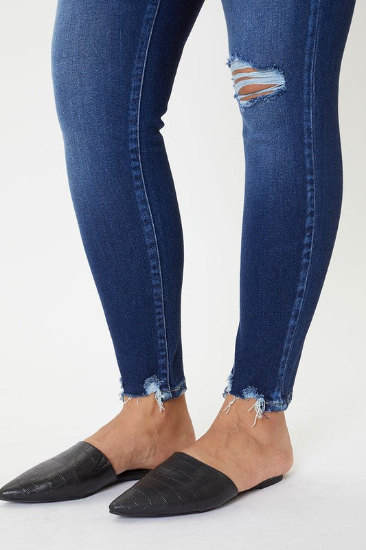 Nine West Curvy Straight High-Rise Jeans 10 Women's Dark Wash Gently Used  [#1004