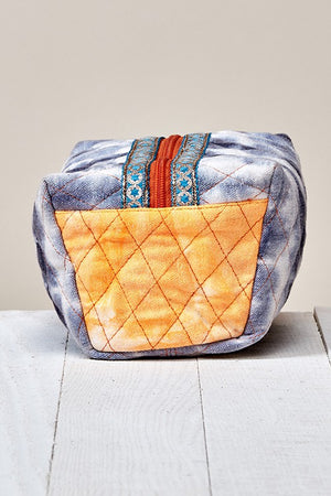 Quilted Tie Dye Makeup Pouch