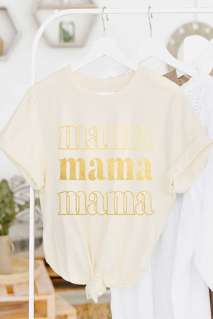 Gold Foil Mama Graphic T-Shirt