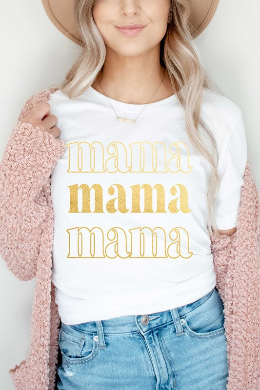 Gold Foil Mama Graphic T-Shirt