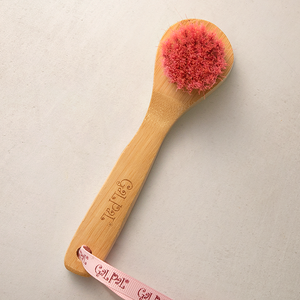 Gal Pal Bamboo Exfoliating Face Brush With Pink Bristles