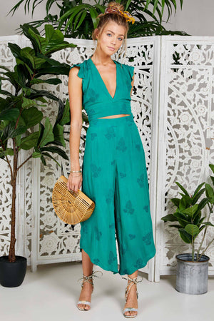 Island House Pant - Emerald