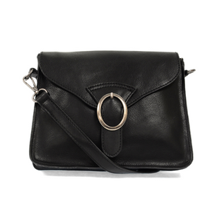 Black Drea Convertible Buckle Handbag