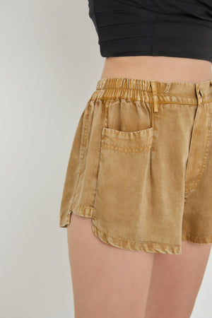 Tobacco Light Weight Shorts