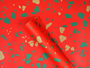 Christmas Terrazzo Flat Gift Wrap