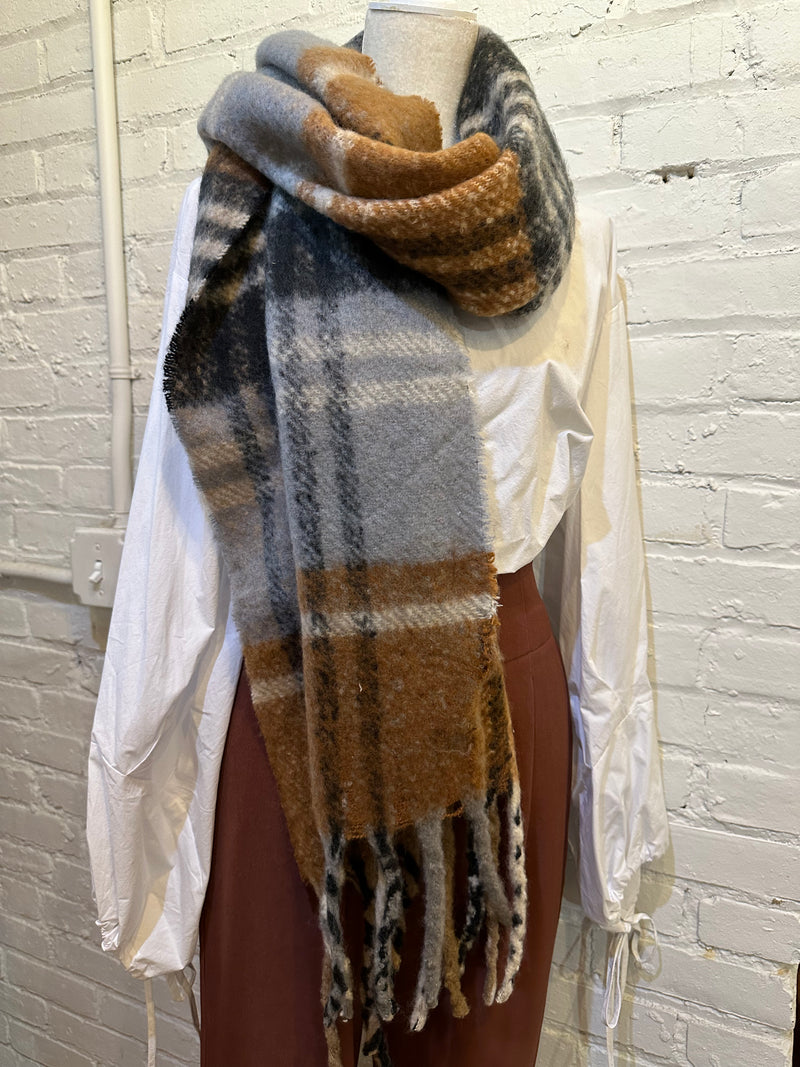 Large plaid scarf - more color